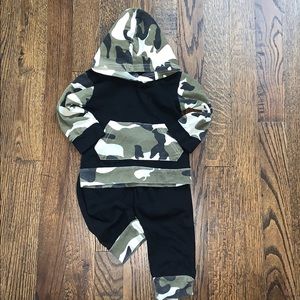 Catpapa Boutique Infant Boy Matching Set